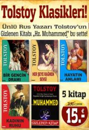 Dünyanın Okuduğu Tolstoy Seti(5 Kitap Birarada)Hz. Muhammed ile ilgili Gizlenen Kitap bu sette!